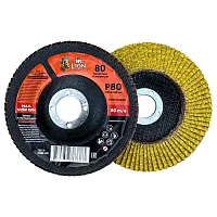 Круг лепестковый торцевой M-Lion, 125 x 22.2 мм Р80